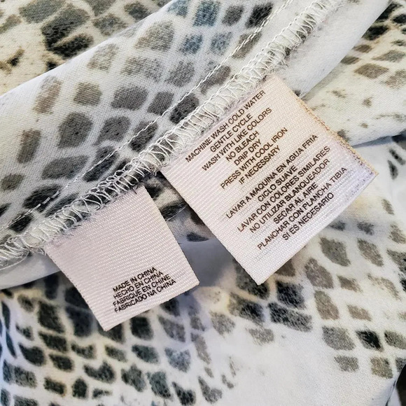Rachel Rachel Roy Sleeveless Flowy Snakeskin Print High Low Blouse Sz S - Picture 7 of 12